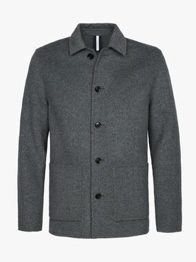 Profuomo Men Grey wool single layer overshirt